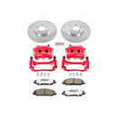 PowerStop Z26 Street Performance Ceramic Brake Pad, Drilled Slotted Rotor, and C