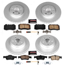 PowerStop Genuine Geomet Coated Rotor and Carbon-Fiber Ceramic Brake Pad Kit