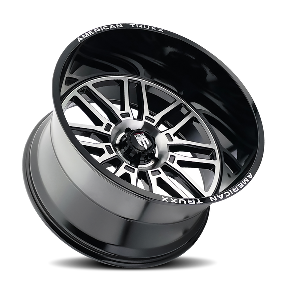 24x14 American Truxx AT1915 Restless Black Machined 6x135 ET-76 Wheel Rim