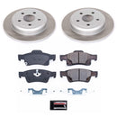 PowerStop Semi-Coated Rotor and Low-Dust Ceramic Brake Pad Kit