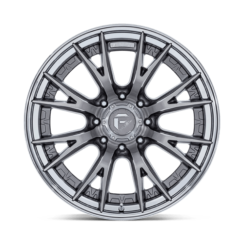 20x9 Fuel Off-Road FC402 Catalyst Platinum With Chrome Lip 8x180 ET1 Wheel