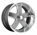 20X9.5 U.S. Wheel U118 HUSTLER Matte Gun Metal 5X127 ET1 wheel/rim-4