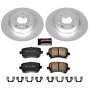 PowerStop Genuine Geomet Coated Rotor and Carbon-Fiber Ceramic Brake Pad Kit