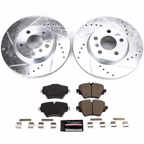 PowerStop Z23 Daily Driver Carbon-Fiber Ceramic Brake Pad and Drilled & Slotted