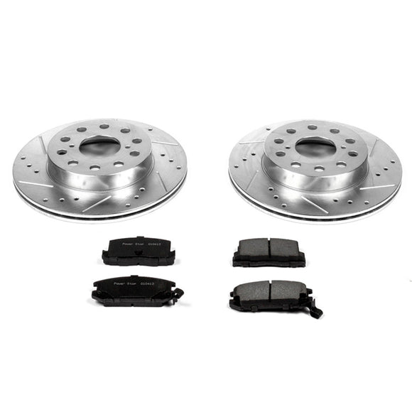 PowerStop Z23 Daily Driver Carbon-Fiber Ceramic Brake Pad and Drilled & Slotted