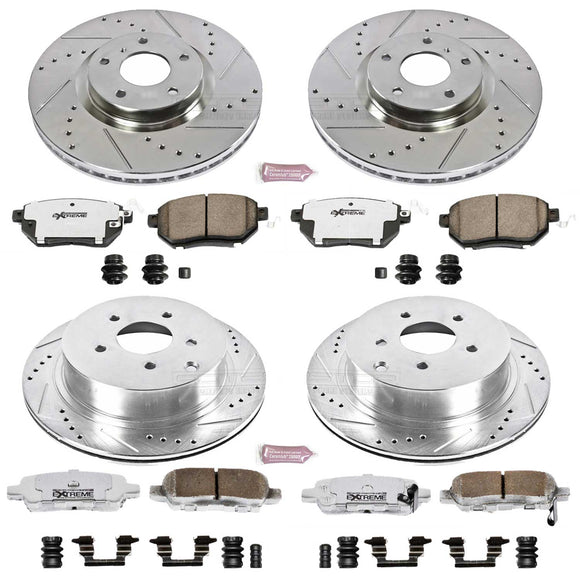 PowerStop Z26 Street Performance Ceramic Brake Pad and Drilled & Slotted Rotor K