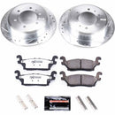 PowerStop Z36 Carbon-Fiber Ceramic Brake Pad with Drilled and Slotted Rotor Kit
