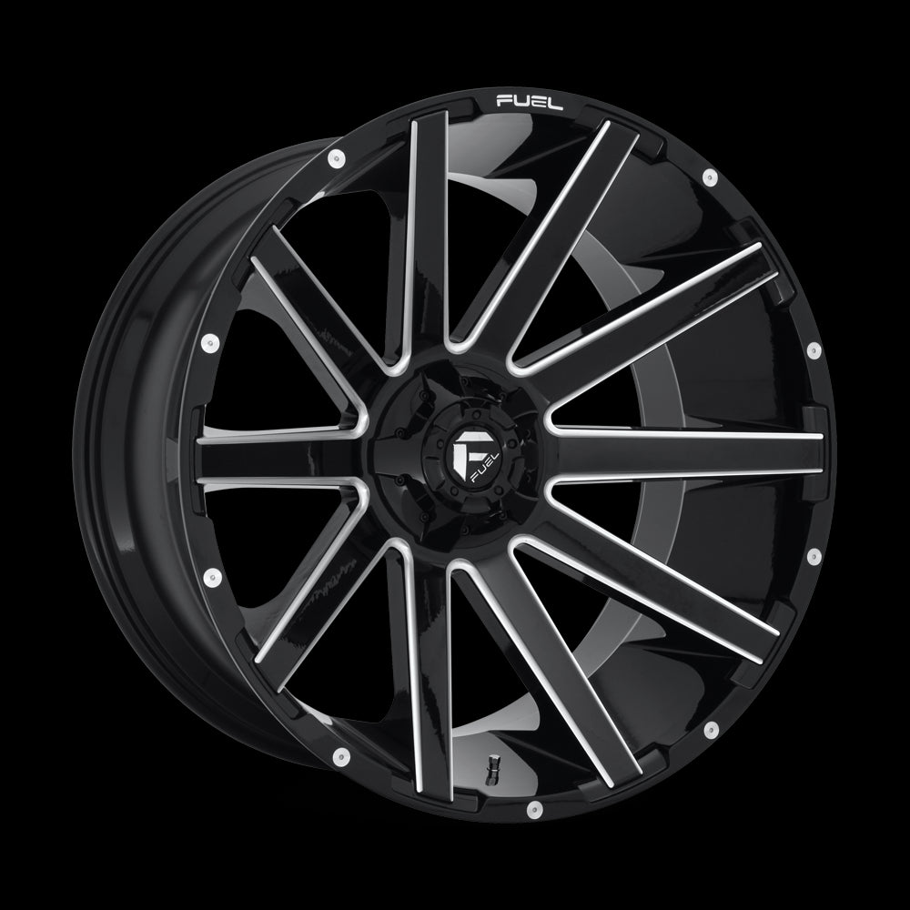 24X12 Fuel D615 Contra Gloss Black Milled 6X135/6X139.7 ET-44 wheel/rim - 0