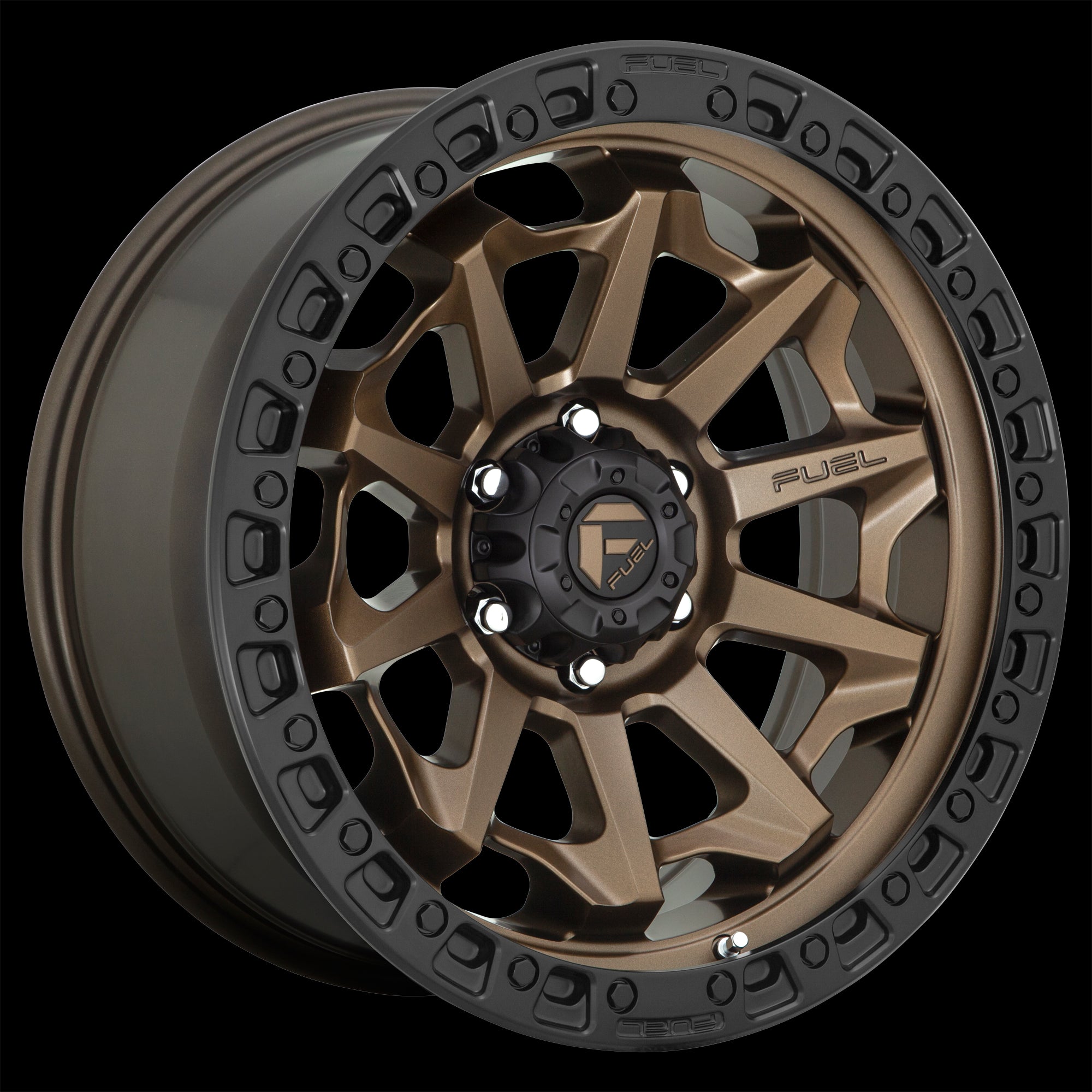 15X8 Fuel D696 Covert Matte Bronze Black Bead Ring 5X139.7 ET-19 wheel/rim