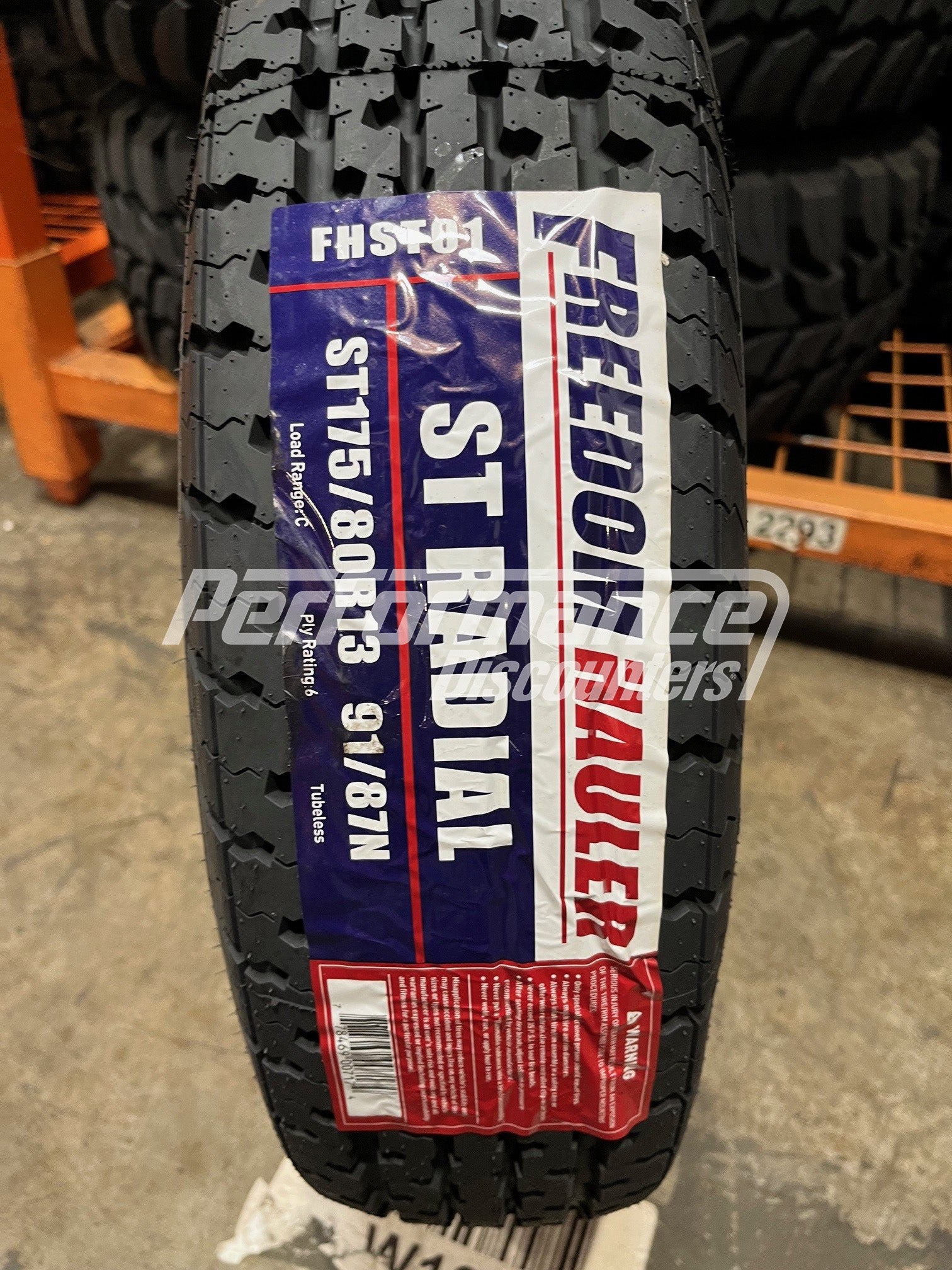 Freedom Hauler ST Radial Trailer Tire(s) 175/80R13 LRC 91L 175/80-13 1758013