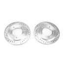 PowerStop Evolution Drilled Slotted Rotors Pair Front For Suzuki Vitara