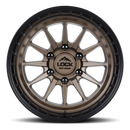 17x9 Lock Off-Road Baja Matte Bronze Black Ring 5x127 5x5 ET0 Wheel Rim-2
