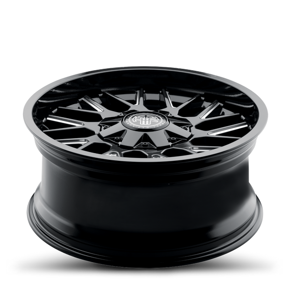 20x9 Thret Offroad Revolver-803 Gloss Black/Milled Wheel 5x127 ET0 CB87.1