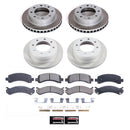 PowerStop Semi-Coated Rotor and Low-Dust Ceramic Brake Pad Kit