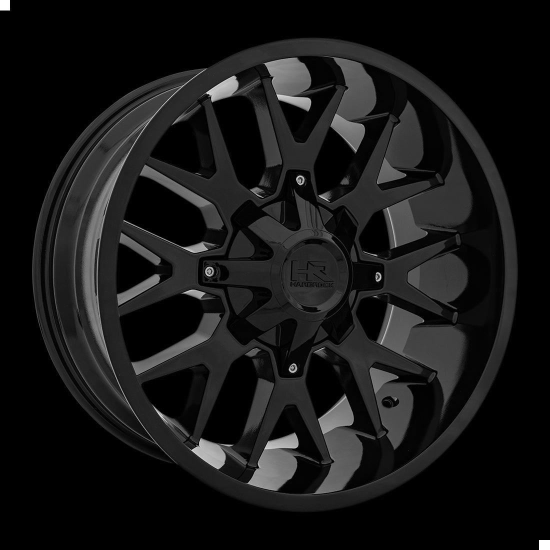 20x10 Hardrock Affliction Gloss Black 6x135/139.7 ET-19 wheel/rim