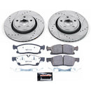 PowerStop Z36 Carbon-Fiber Ceramic Brake Pad with Drilled and Slotted Rotor Kit