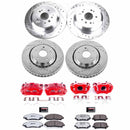 PowerStop Z36 Truck and SUV Ceramic Brake Pad, Drilled & Slotted Rotor, and Cali