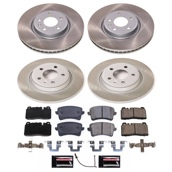 PowerStop Semi-Coated Rotor and Low-Dust Ceramic Brake Pad Kit