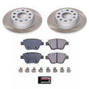 PowerStop Semi-Coated Rotor and Low-Dust Ceramic Brake Pad Kit