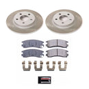 PowerStop Semi-Coated Rotor and Low-Dust Ceramic Brake Pad Kit