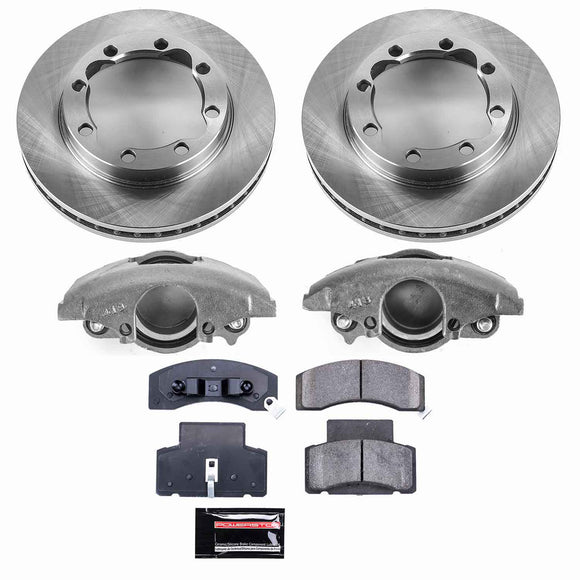 PowerStop OE Stock Replacement Low-Dust Ceramic Brake Pad, Rotor and Caliper Kit