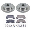 PowerStop OE Stock Replacement Low-Dust Ceramic Brake Pad and Rotor Kit