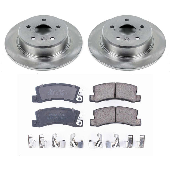 PowerStop OE Stock Replacement Low-Dust Ceramic Brake Pad and Rotor Kit