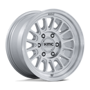 18x9 KMC KM733 Impact FFT Gloss Silver Machined Face 8x165.1 ET0 CB125.1 Wheel