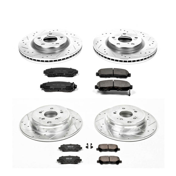 PowerStop Z23 Daily Driver Carbon-Fiber Ceramic Brake Pad and Drilled & Slotted