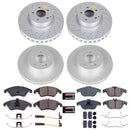 PowerStop Genuine Geomet Coated Rotor and Carbon-Fiber Ceramic Brake Pad Kit