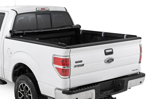 Rough Country Soft Roll Up Bed Cover 5'7" Bed For Ford F-150 2WD 4WD 09-14
