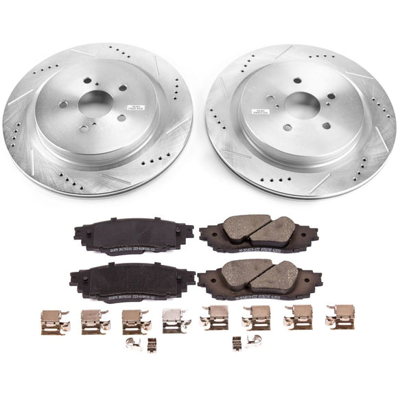 PowerStop Z23 Daily Driver Carbon-Fiber Ceramic Brake Pad and Drilled & Slotted