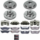 PowerStop OE Stock Replacement Low-Dust Ceramic Brake Pad, Rotor and Caliper Kit