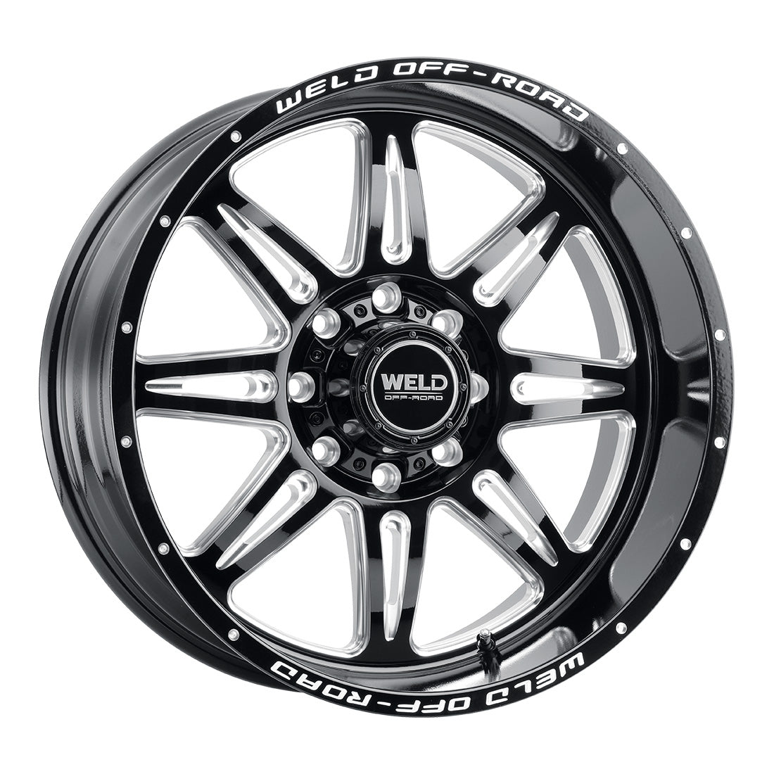 20x12 WELD Off-Road Cheyenne Gloss Black Milled 8x180 ET-44 Wheel Rim