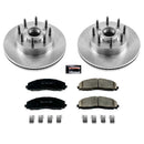 PowerStop OE Stock Replacement Low-Dust Ceramic Brake Pad and Rotor Kit