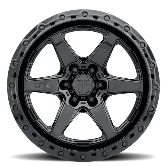 20x10 MTX Spitfire 6 Gloss Black 6x135 ET-18 CB87.1 Wheel