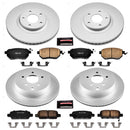 PowerStop Genuine Geomet Coated Rotor and Low-Dust Ceramic Brake Pad Kit