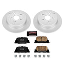 PowerStop Genuine Geomet Coated Rotor and Low-Dust Ceramic Brake Pad Kit