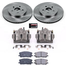 PowerStop OE Stock Replacement Low-Dust Ceramic Brake Pad, Rotor and Caliper Kit