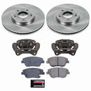 PowerStop OE Stock Replacement Low-Dust Ceramic Brake Pad, Rotor and Caliper Kit