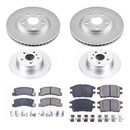 PowerStop Genuine Geomet Coated Rotor and Low-Dust Ceramic Brake Pad Kit