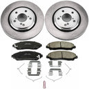 PowerStop OE Stock Replacement Low-Dust Ceramic Brake Pad and Rotor Kit
