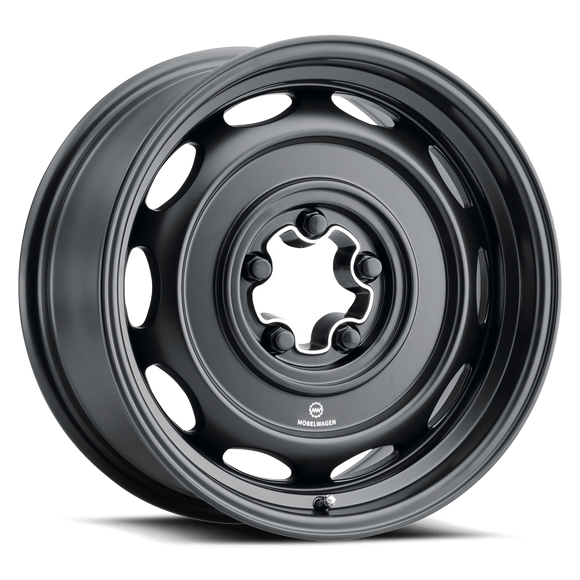 16x7.5 Mobelwagen 512B Interceptor Black 5x112 ET23 CB68.2 Wheel