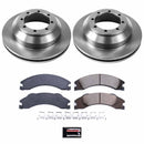 PowerStop OE Stock Replacement Low-Dust Ceramic Brake Pad and Rotor Kit