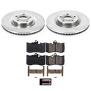 PowerStop OE Stock Replacement Low-Dust Ceramic Brake Pad and Rotor Kit