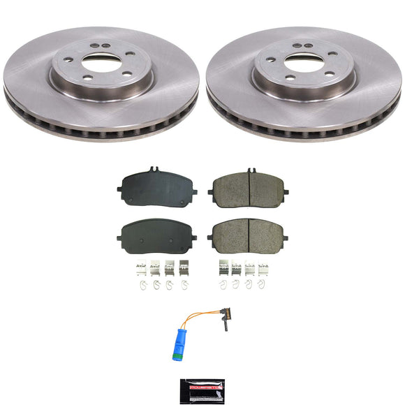 OE Stock Replacement Low-Dust Ceramic Brake Pad and Rotor Kit