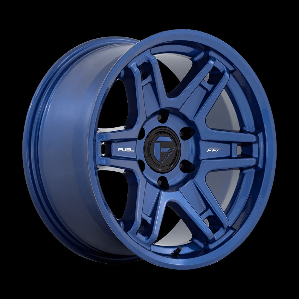 18X8.5 Fuel 1PC D839 Slayer Dark Blue 6X139.7 6X5.5 ET-15 Wheel Rim