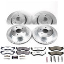 PowerStop Z36 Carbon-Fiber Ceramic Brake Pad with Drilled and Slotted Rotor Kit