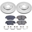 PowerStop Genuine Geomet Coated Rotor and Low-Dust Ceramic Brake Pad Kit