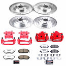 PowerStop Z26 Street Performance Ceramic Brake Pad, Drilled Slotted Rotor, and C